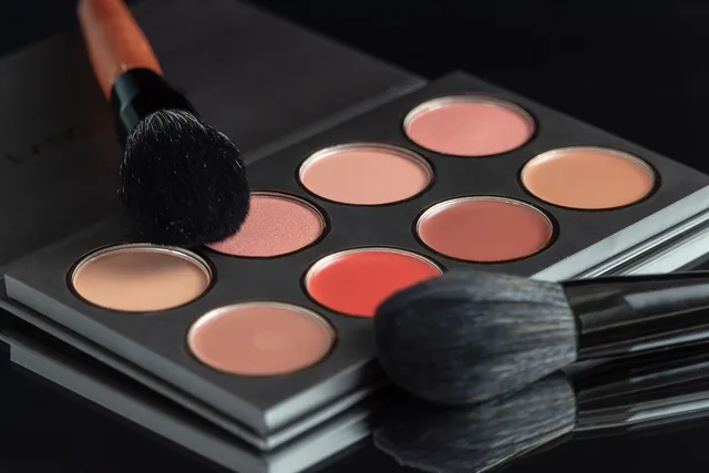 cosmetics, makeup, woman, face, girl, fashion, female, brush, style, glamour, lady, skin, blush, powder, beautification, blusher. How to judge a celebrity beauty brand by the product, not the name