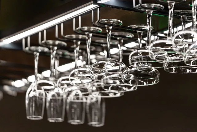 kitchen, glass, bar, restaurant, rack, wine, drink, empty, arrange. Celebrity businesses and investments: LA restaurant permits